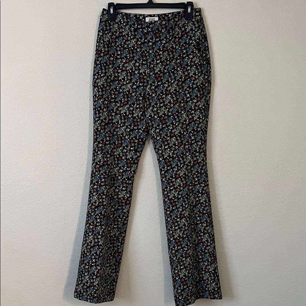 Scotch & Soda Black Pants with Floral Print in Size S